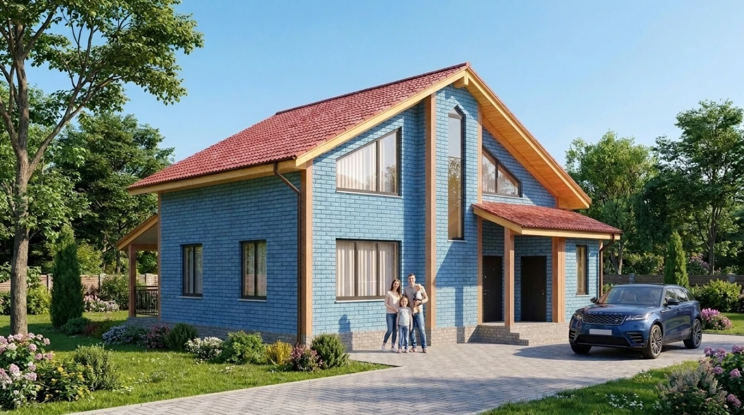 Проект каркасного дома с мансардой от 130 м2