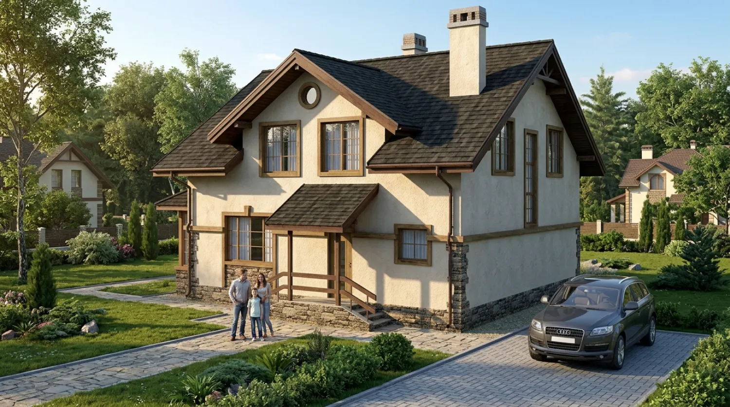 Проект каркасного дома с мансардой от 150 м2