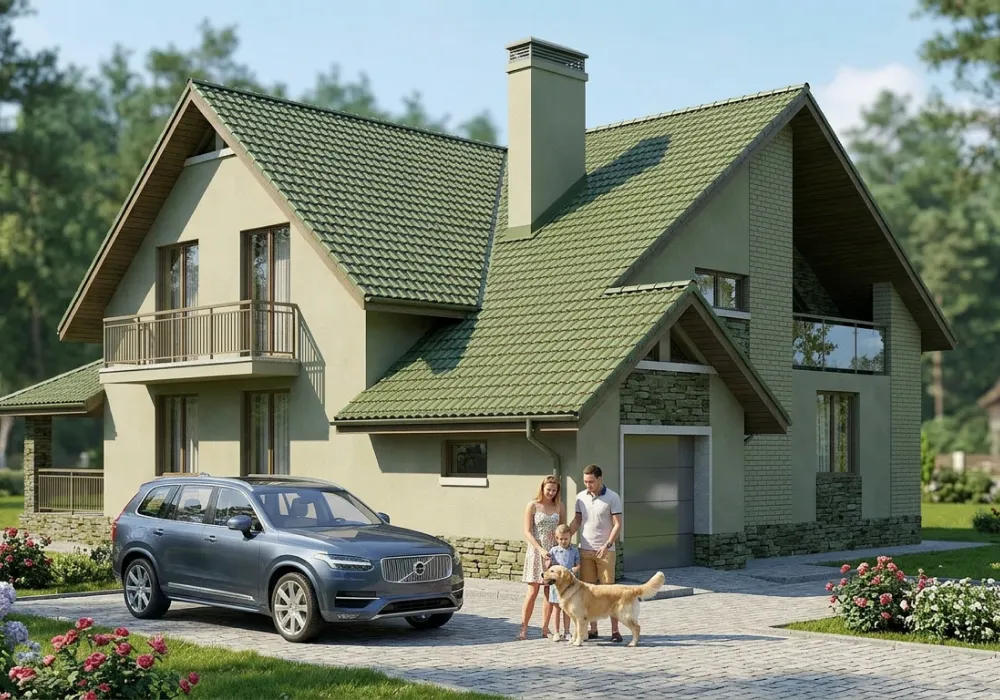 Проект дома из газобетона 100 м2