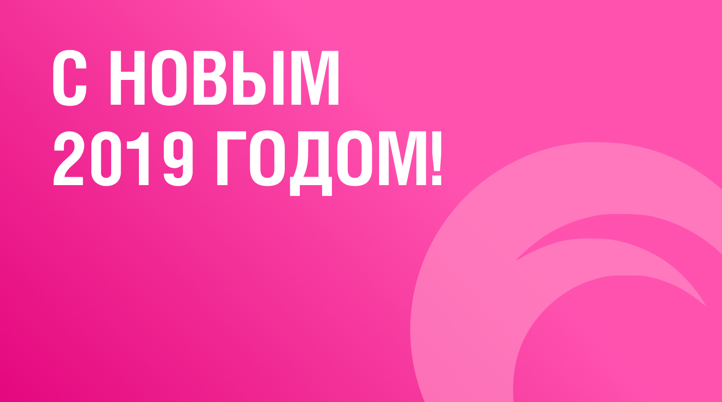 ПОЗДРАВЛЯЕМ С НОВЫМ 2019 ГОДОМ!